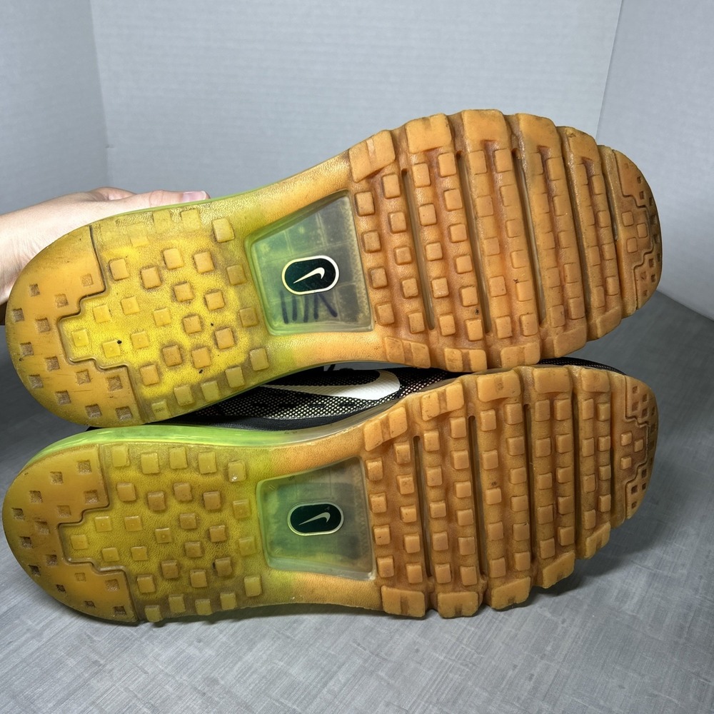 Nike Air Max 2014 Mens Size 12 Black Atomic Orange Volt Green Great *Minor Flaw - Picture 10 of 10